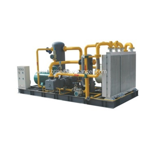 Aluminum Heat Exchanger for Skid-Mounted Compressor